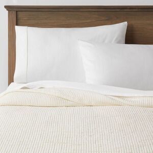 Open Box - Threshold - Full/Queen Double Cloth Quilt Cream - Threshold Cream